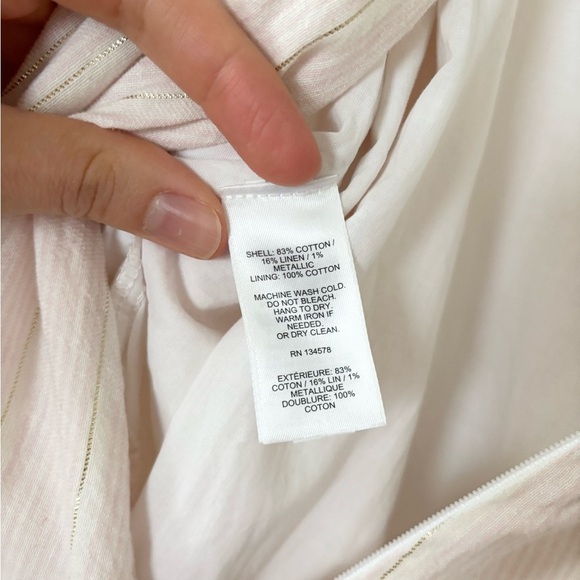 Vineyard Vines Palm Beach Lately Flamingo Pink Gold Wide Leg Tie Waist Jumpsuit - Picture 8 of 11